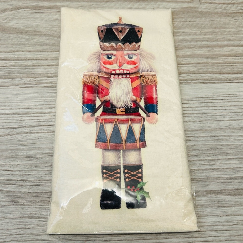 🥁 Nutcracker Artisan Flour Sack Towel 100% Egyptian Cotton Vintage NWT